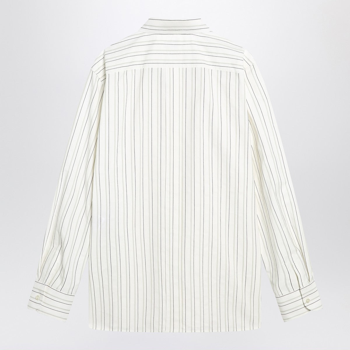 Saint Laurent White striped Cassandre shirt in cotton